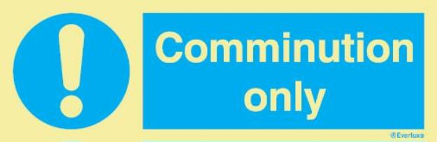 Mandatory, Galley, symbol with compl text, white v